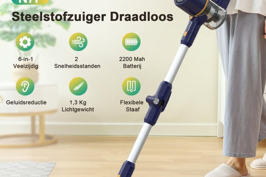 Afbeelding van een gemotoriseerde vloerstofzuigerborstel, ontworpen voor diepe reiniging. De borstel toont interne componenten met een focus op technologie en efficiëntie.