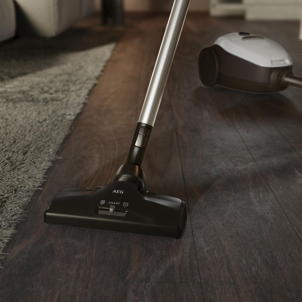 Aeg Vx82 1 2Mg Ecoline Stofzuiger Houten Vloer Moderne Woonkamer