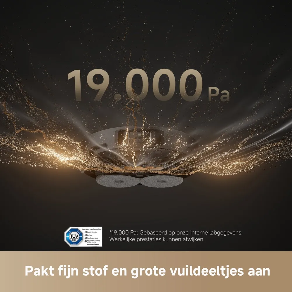 Dreame L40S Pro Ultra Robotstofzuiger Dweilfunctie 19000 Pa Zuigkracht