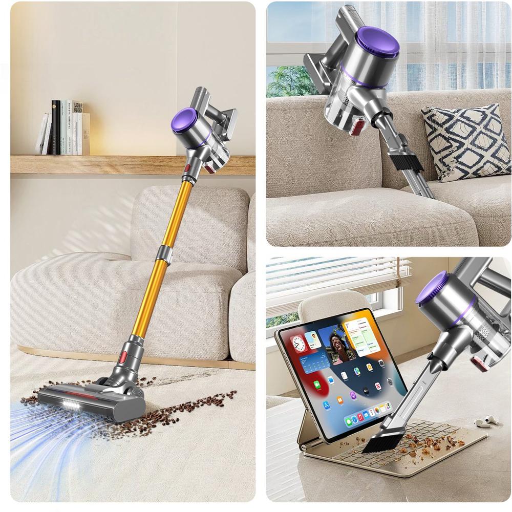 Moderne Steelstofzuiger Koffiebonen Opruimen Lichte Vloer