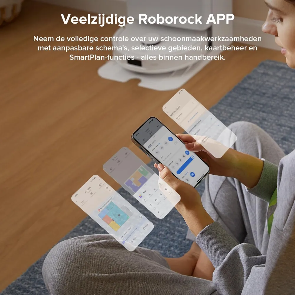 Roborock Qv 35A Robotstofzuiger Gebruiker Bedient App Schoonmaakconfiguraties