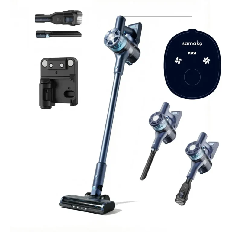 Samako Draadloze stofzuiger CleanDetect Lite met twee opzetstukken en afstandsbediening in moderne uitvoering